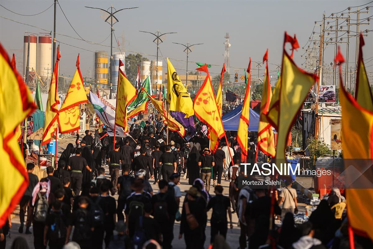 پیاده روی اربعین حسینی در رمیثه عراق